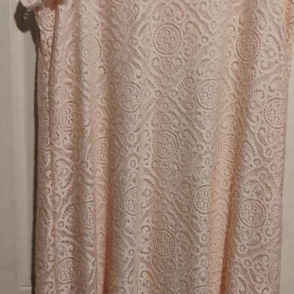 Espresso Soft Pink Lace Mini Dress - Picture 4 of 12